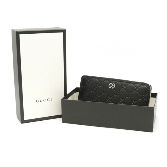 Gucci Dorian Long Wallet Leather Black - Picture 7 of 7
